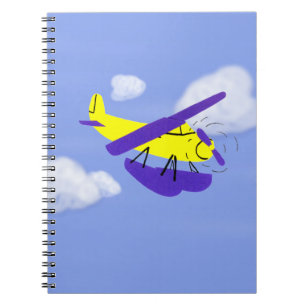 Cartoon Gelb und Blau Art Notizblock