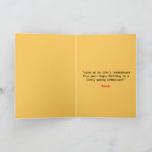 Cartoon Gelb und Rot Game Controller Cake Geburtst Karte (Innenseite)