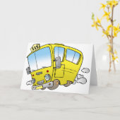 Cartoon Gelbe Busgrusskarten Karte (Gelbe Blume)