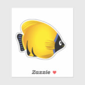 Cartoon-Gelbkleber Aufkleber (Blatt)