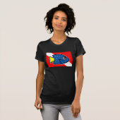 Cartoon-Gelbschwanz-Damselfish-Tauchflagge T-Shirt (Vorne ganz)