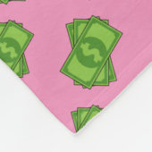 Cartoon-Geld-Dollar-Scheine Fleecedecke (Ecke)