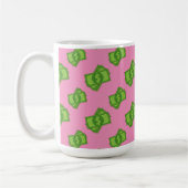 Cartoon-Geld-Dollar-Scheine Kaffeetasse (Links)