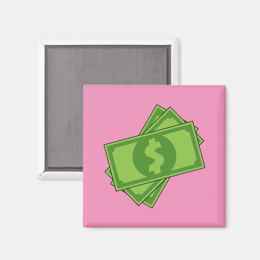 Cartoon-Geld-Dollar-Scheine Magnet (Vorderseite/Rückseite)