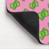 Cartoon-Geld-Dollar-Scheine Mousepad (Ecke)