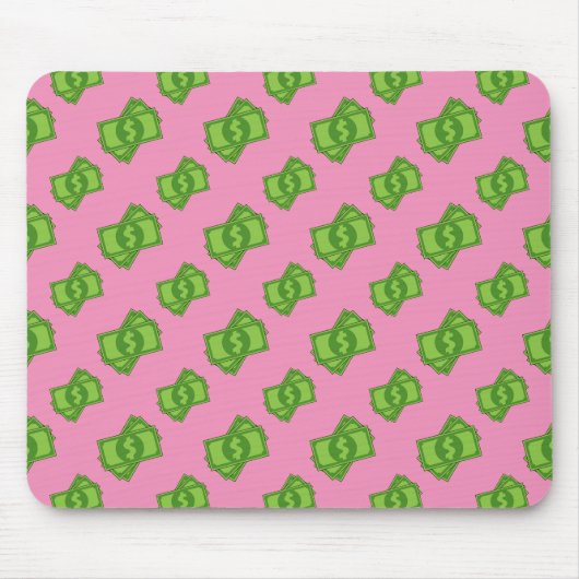 Cartoon-Geld-Dollar-Scheine Mousepad (Vorne)