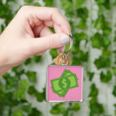 Cartoon-Geld-Dollar-Scheine Schlüsselanhänger (Hand)