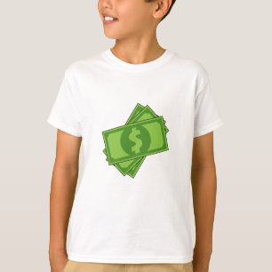 Cartoon-Geld-Dollar-Scheine T-Shirt