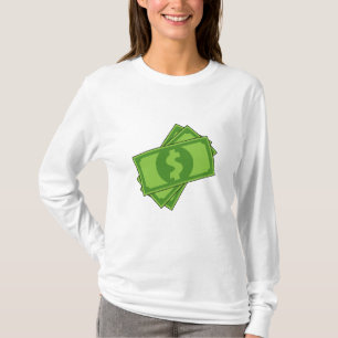 Cartoon-Geld-Dollar-Scheine T-Shirt