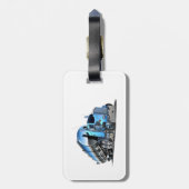 Cartoon Gepäckanhänger (Rückseite vertikal)