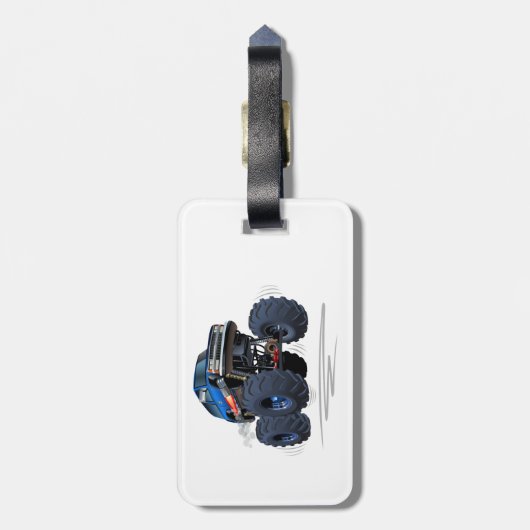 Cartoon Gepäckanhänger (Rückseite vertikal)