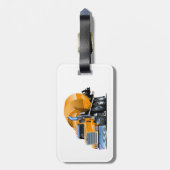 Cartoon Gepäckanhänger (Rückseite vertikal)