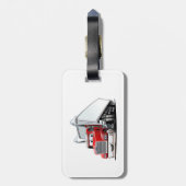 Cartoon Gepäckanhänger (Rückseite vertikal)