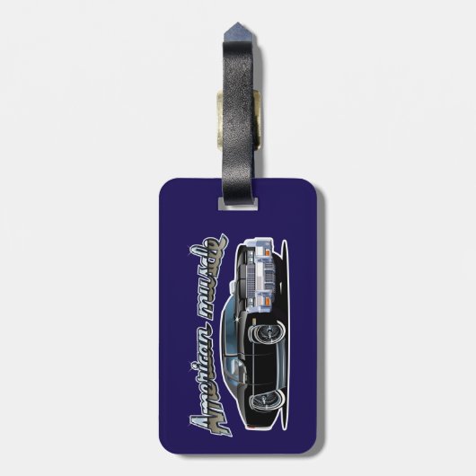 Cartoon Gepäckanhänger (Rückseite vertikal)