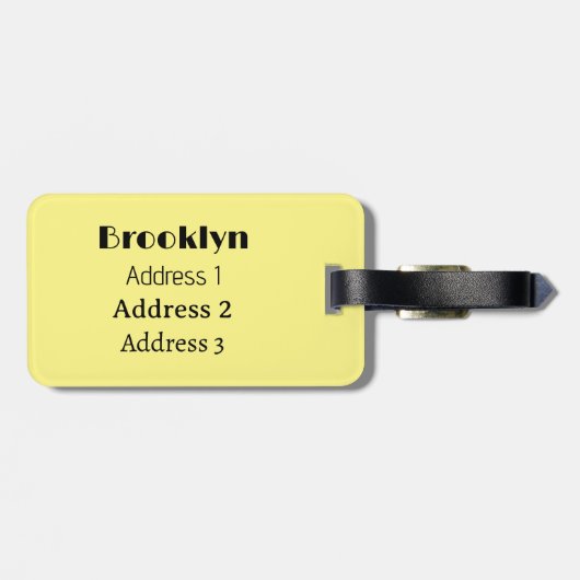 Cartoon Gepäckanhänger (Rückseite horizontal)