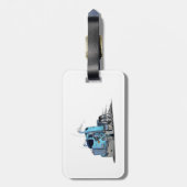 Cartoon Gepäckanhänger (Rückseite vertikal)