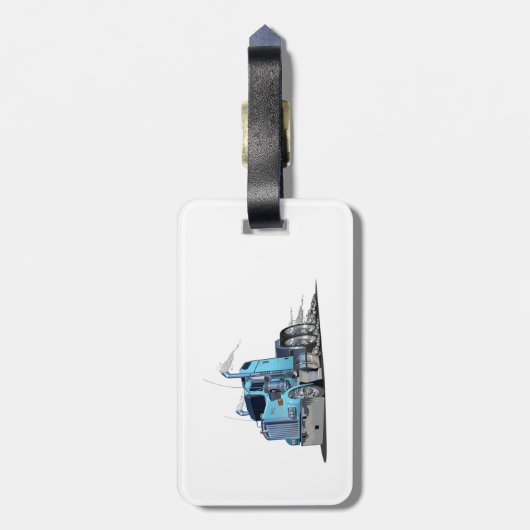 Cartoon Gepäckanhänger (Rückseite vertikal)