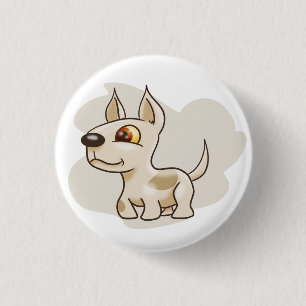 Cartoon Gepunktet Hund Button