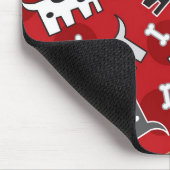 Cartoon-gepunktete Hunde, Welpen u. Mousepad (Ecke)