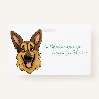 Cartoon German Shepherd Dog | Ausweis