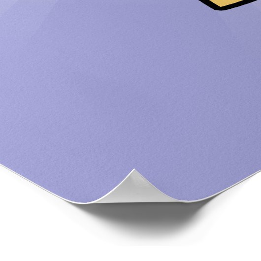 Cartoon German Shepherd Poster (Ecke)