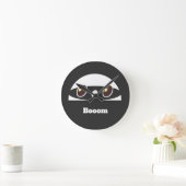 cartoon Geschenk  Runde Wanduhr (Zuhause)