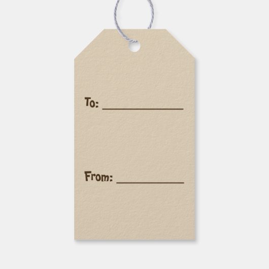 Cartoon-Geschenketiketten Geschenkanhänger (Rückseite)