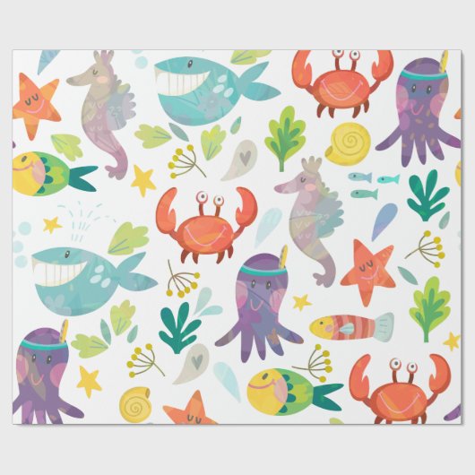 Cartoon Geschenkpapier (Flach)