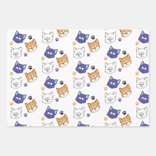 Cartoon Geschenkpapier Set (Vorderseite 2)