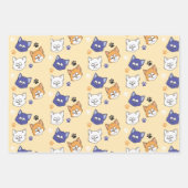 Cartoon Geschenkpapier Set (Vorderseite)