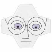 Cartoon-Gesicht tragen Brillen Design Unglaublich  Fußball (Flach)