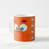 Cartoon-Gesichtsausdruck Kaffeetasse (Vorderseite Links)