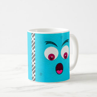 Cartoon-Gesichtsausdruck Kaffeetasse
