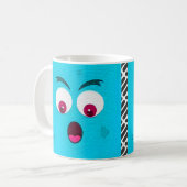 Cartoon-Gesichtsausdruck Kaffeetasse (Vorderseite Links)
