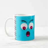 Cartoon-Gesichtsausdruck Kaffeetasse (Links)