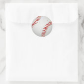 Cartoon Gezeichnet amerikanischer Baseball Runder Aufkleber (Tasche)