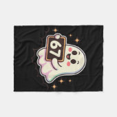 Cartoon Ghost 67 Meme  Fleecedecke (Vorderseite (Horizontal))
