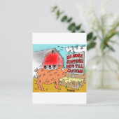 CARTOON-GIFTWARE FEIERTAGSPOSTKARTE (Stehend Vorderseite)