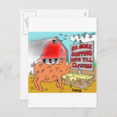 CARTOON-GIFTWARE FEIERTAGSPOSTKARTE (Vorne/Hinten)