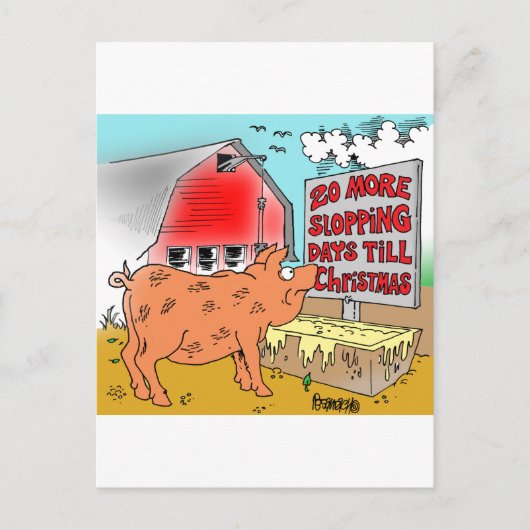 CARTOON-GIFTWARE FEIERTAGSPOSTKARTE (Vorderseite)