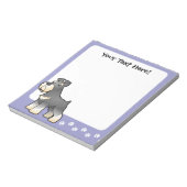Cartoon Gigant/Standard/Miniaturschnauzer Notizblock (Rotiert)