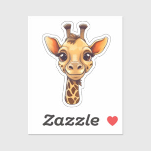 Cartoon-Giraffe Aufkleber