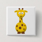 Cartoon Giraffe Button (Vorderseite)