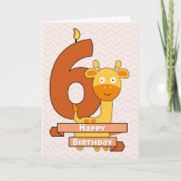 Cartoon Giraffe für Kindergeburt