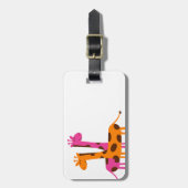 Cartoon Giraffe Gepäckanhänger (Vorderseite vertikal)