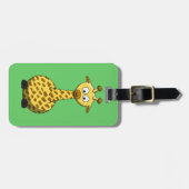 Cartoon Giraffe Gepäckmarke Gepäckanhänger (Vorderseite horizontal)