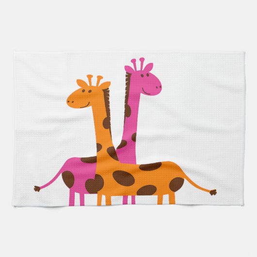 Cartoon Giraffe Geschirrtuch (Horizontal)