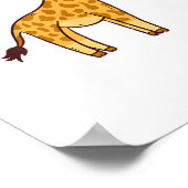 Cartoon Giraffe I Kinder I Kleinkind Giraffe Poster (Ecke)