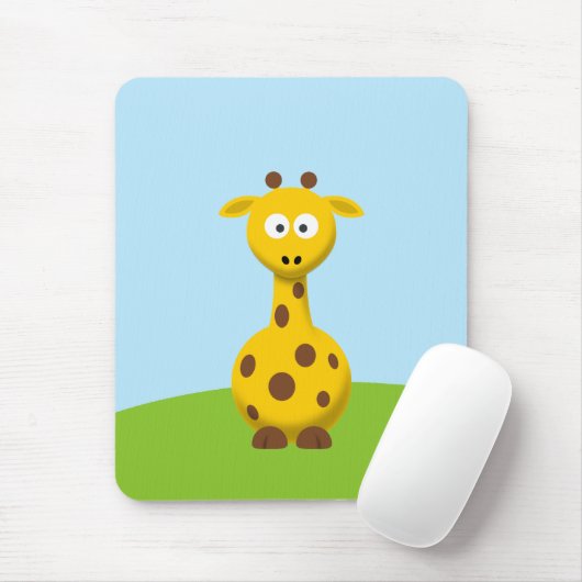 Cartoon Giraffe Mousepad (Mit Mouse)