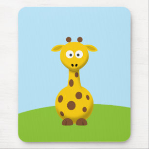 Cartoon Giraffe Mousepad